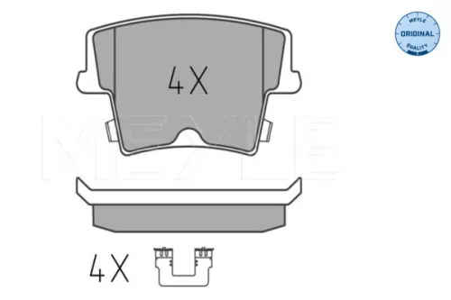 MEYLE MEYLE 025 241 6318 Meyle Rear Brake Pads Set For Chrysler Lancia 300c Thema 
