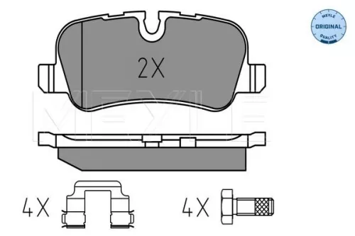 MEYLE MEYLE 025 241 9217 Meyle Rear Brake Pads Set For Land Rover Discovery Range Rover Range Rover Sport 