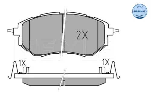 MEYLE MEYLE 025 242 2218/W Meyle Front Brake Pads Set For Subaru Forester Legacy Levorg Outback Tribeca 