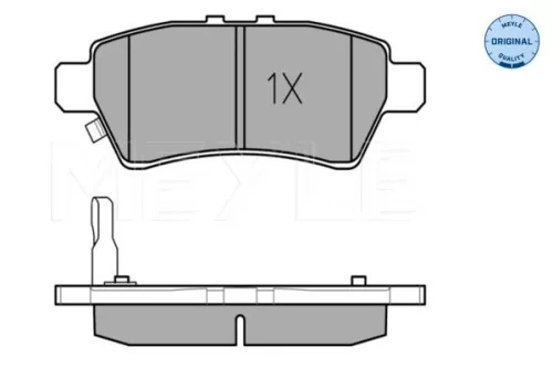 MEYLE MEYLE 025 242 4016/W Meyle Rear Brake Pads Set For Nissan Pathfinder 