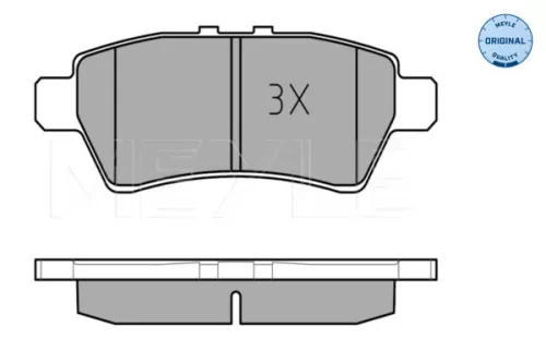 MEYLE MEYLE 025 242 4016/W Meyle Rear Brake Pads Set For Nissan Pathfinder 