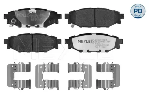 Meyle Pd Rear Brake Pads Set For Subaru Toyota Brz Forester Gt 86 Impreza Legacy