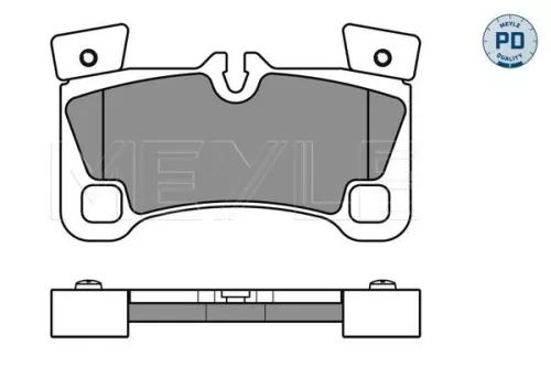 MEYLE MEYLE 025 242 9616/PD Meyle Pd Rear Brake Pads Set For Audi Porsche Vw Cayenne Q7 Touareg 
