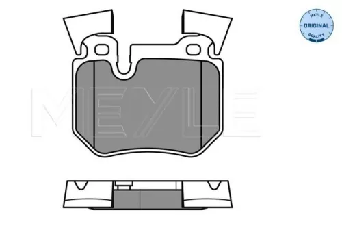 MEYLE MEYLE 025 243 1517 Meyle Rear Brake Pads Set For Bmw 1 3 Series 