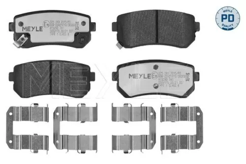 Meyle Pd Rear Brake Pads Set For Hyundai Kia Accent Cee'd Cerato Cerato Koup Cre