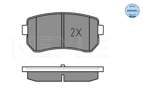 MEYLE MEYLE 025 243 2015/W Meyle Rear Brake Pads Set For Hyundai Kia Accent Cee'd Cerato Cerato Koup Creta  