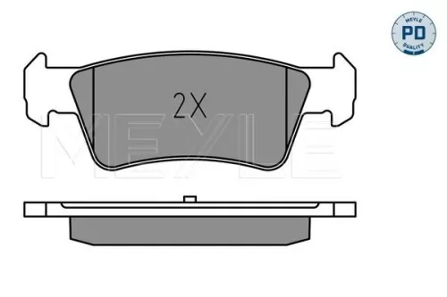 MEYLE MEYLE 025 243 6719/PD Meyle Pd Rear Brake Pads Set For Vw Multivan Transporter 