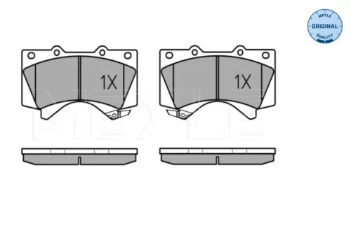 MEYLE MEYLE 025 243 8618/W Meyle Front Brake Pads Set For Lexus Toyota Land Cruiser Land Cruiser 200 Land C 