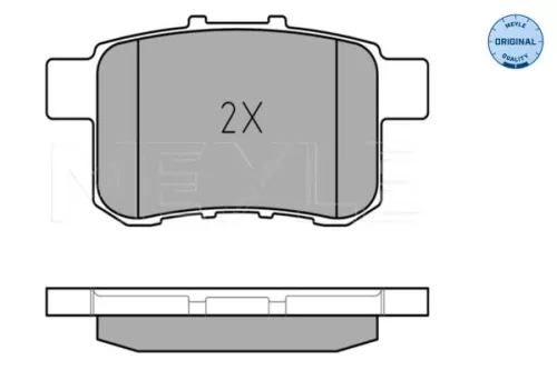 MEYLE MEYLE 025 244 3514/W Meyle Rear Brake Pads Set For Honda Accord 