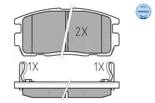 MEYLE MEYLE 025 244 9815/W Meyle Rear Brake Pads Set For Chevrolet Opel Vauxhall Antara Captiva 