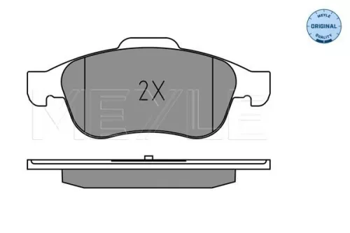 MEYLE MEYLE 025 245 3819 Meyle Front Brake Pads Set For Fiat Jeep 500x Renegade 