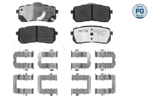 Meyle Pd Rear Brake Pads Set For Hyundai Kia Carnival / Grand Carnival H-1 Ix55 