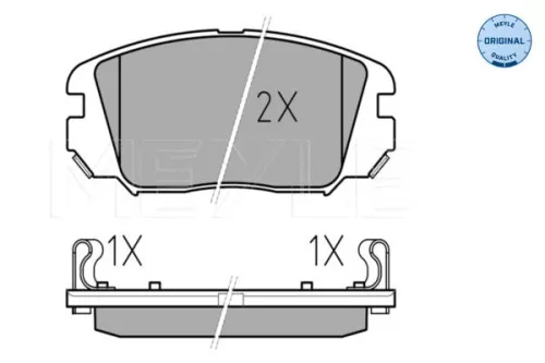 MEYLE MEYLE 025 246 1817/W Meyle Front Brake Pads Set For Hyundai Grandeur Sonata Tucson 