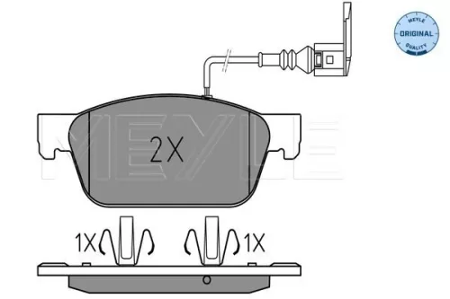 MEYLE MEYLE 025 246 2318/W Meyle Front Brake Pads Set For Vw California Multivan Transporter Transporter T6 