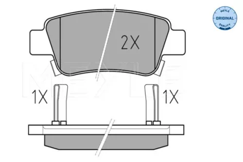 MEYLE MEYLE 025 246 3516/W Meyle Rear Brake Pads Set For Honda Cr-v 