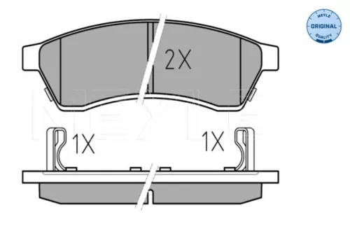 MEYLE MEYLE 025 247 4414/W Meyle Rear Brake Pads Set For Chevrolet Epica 