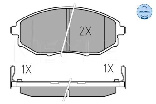 MEYLE MEYLE 025 248 6417/W Meyle Front Brake Pads Set For Chevrolet Epica 