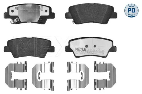 Meyle Pd Rear Brake Pads Set For Hyundai Kia Ssangyong Actyon Elantra Korando Op