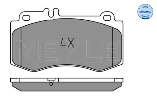 MEYLE MEYLE 025 249 7618 Meyle Front Brake Pads Set For Mercedes Cls E-class 