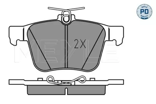 MEYLE MEYLE 025 250 0916/PD Meyle Pd Rear Brake Pads Set For Audi Cupra Seat Skoda Vw A3 Arteon Ateca Atlas  