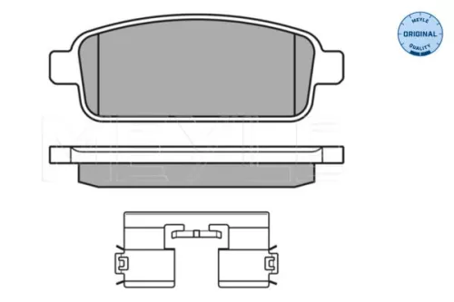 MEYLE MEYLE 025 250 9616/W Meyle Rear Brake Pads Set For Chevrolet Opel Vauxhall Ampera Astra Astra J Astra 