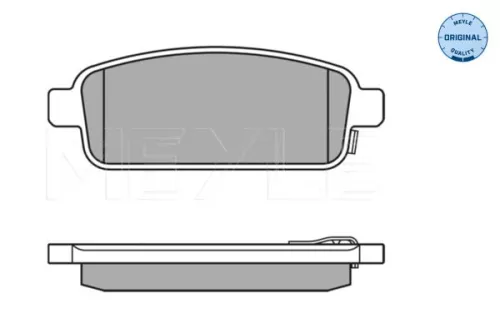 MEYLE MEYLE 025 250 9616/W Meyle Rear Brake Pads Set For Chevrolet Opel Vauxhall Ampera Astra Astra J Astra 