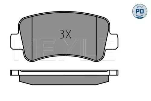MEYLE MEYLE 025 251 1218/PD Meyle Pd Rear Brake Pads Set For Nissan Opel Renault Vauxhall Master Movano Nv40 