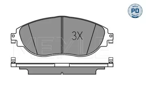 MEYLE MEYLE 025 251 1720/PD Meyle Pd Front Brake Pads Set For Seat Skoda Vw Alhambra Cc Passat Passat Alltra 