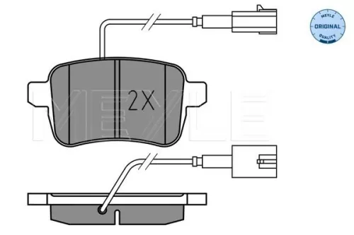 MEYLE MEYLE 025 251 5617 Meyle Rear Brake Pads Set For Alfa Romeo Giulietta 