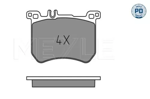 MEYLE MEYLE 025 251 8317/PD Meyle Pd Front Brake Pads Set For Mercedes S-class Sl 