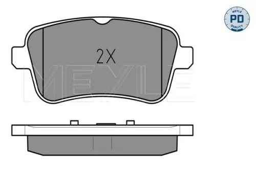 MEYLE MEYLE 025 252 1516/PD Meyle Pd Rear Brake Pads Set For Mercedes Gl-class Gle Gls M-class 