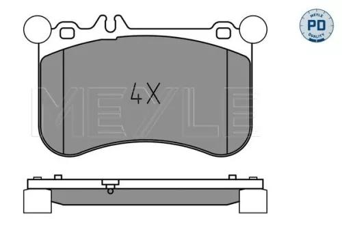MEYLE MEYLE 025 252 1917/PD Meyle Pd Front Brake Pads Set For Mercedes Cls E-class S-class Slc Slk 