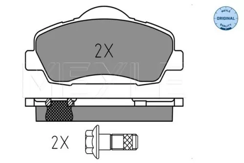 MEYLE MEYLE 025 252 5118 Meyle Front Brake Pads Set For Citroën Peugeot 301 308 308 Sw C-elysee C4 Cactus 