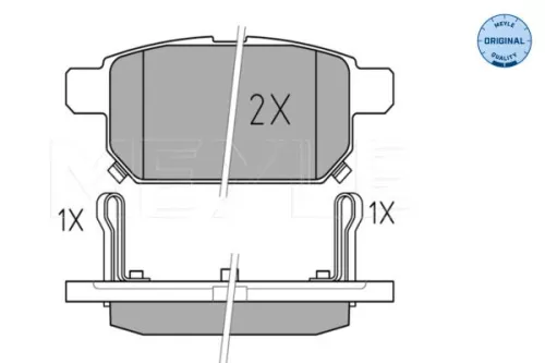 MEYLE MEYLE 025 252 5814/W Meyle Rear Brake Pads Set For Suzuki Baleno S-cross Swift Sx4 S-cross Vitara 