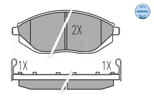 MEYLE MEYLE 025 252 6817/W Meyle Front Brake Pads Set For Chevrolet Spark 