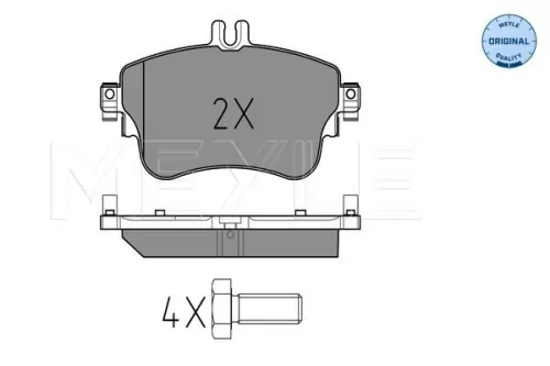 MEYLE MEYLE 025 253 2619 Meyle Front Brake Pads Set For Mercedes A-class B-class 