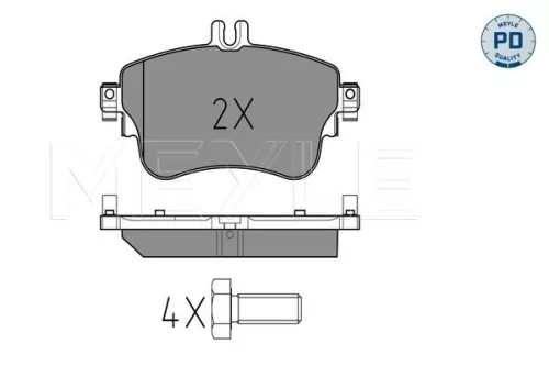 MEYLE MEYLE 025 253 2619/PD Meyle Pd Front Brake Pads Set For Mercedes A-class B-class 