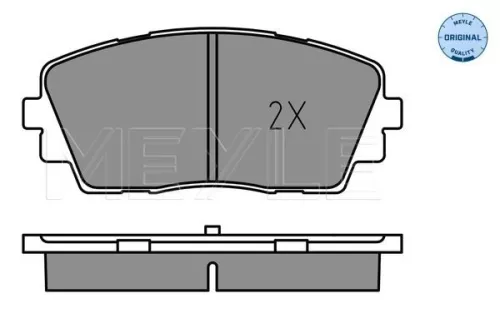 MEYLE MEYLE 025 253 6516 Meyle Front Brake Pads Set For Kia Picanto 