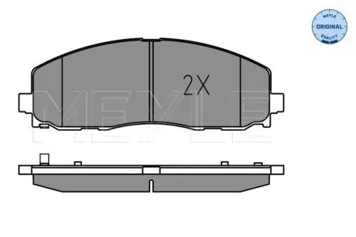 MEYLE MEYLE 025 253 7919 Meyle Front Brake Pads Set For Chrysler Dodge Fiat Jeep Lancia Vw Freemont Grand 