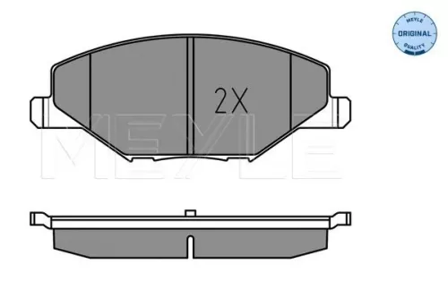 MEYLE MEYLE 025 256 8118 Meyle Front Brake Pads Set For Skoda Vw Fabia Polo 