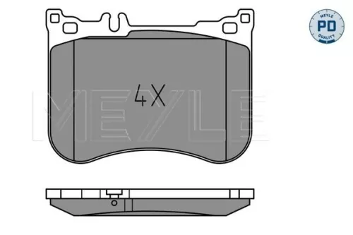 MEYLE MEYLE 025 257 0617/PD Meyle Pd Front Brake Pads Set For Mercedes Sl 