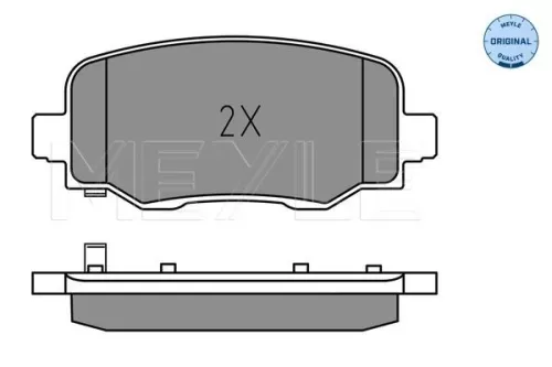 MEYLE MEYLE 025 257 3418 Meyle Rear Brake Pads Set For Jeep Cherokee 