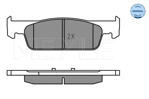 MEYLE MEYLE 025 257 3817 Meyle Front Brake Pads Set For Dacia Renault Logan Logan Mcv Logan/stepway Sande 