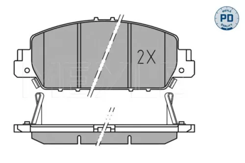 Meyle Pd Front Brake Pads Set For Honda Accord Hr-v