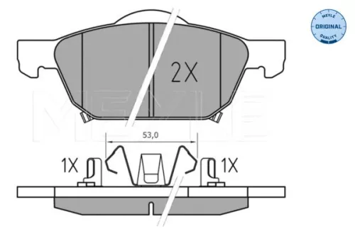 MEYLE MEYLE 025 258 0417 Meyle Front Brake Pads Set For Honda Civic 