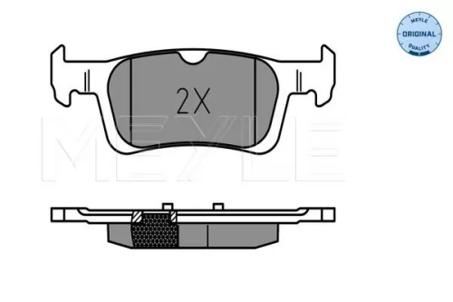 MEYLE MEYLE 025 258 4116 Meyle Rear Brake Pads Set For Peugeot 308 308 Sw 