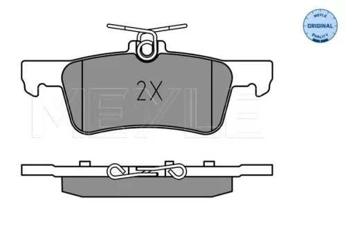 MEYLE MEYLE 025 259 6816 Meyle Rear Brake Pads Set For Peugeot 308 308 Sw 