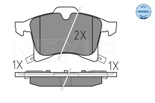 MEYLE MEYLE 025 283 3219/W Meyle Front Brake Pads Set For Opel Vauxhall Adam Astra Astra H Classic Astravan 