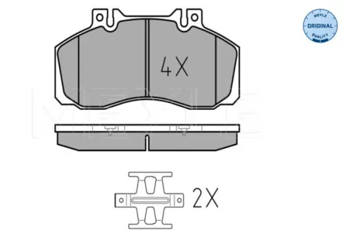 MEYLE MEYLE 025 298 3521 Meyle Front Rear Brake Pads Set For Mercedes Sprinter 5-t T2/ln1 Vario 