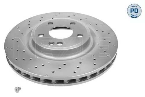 2x Meyle Pd Front Perforated/vented Brake Discs Pair For Mercedes A-class B-clas